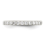 Sterling Silver Rhodium-plated CZ Ring - Product Photo