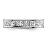 Sterling Silver Rhodium-plated CZ Eternity Band - Product Photo