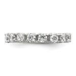 Sterling Silver Rhodium-plated CZ Eternity Ring - Product Photo
