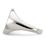 Sterling Silver 17x13mm Closed Back Signet Ring - Product Photo