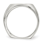 Sterling Silver 18x14mm Open Back Signet Ring - Product Photo