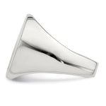 Sterling Silver 18x14mm Open Back Signet Ring - Product Photo