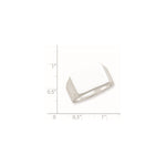 Sterling Silver 12x17mm Closed Back Signet Ring - Product Photo