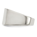 Sterling Silver 11x15mm Closed Back Signet Ring - Product Photo