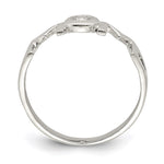 Sterling Silver & CZ Polished Mom Ring - Product Photo