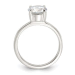 Sterling Silver Polished CZ Ring - Product Photo