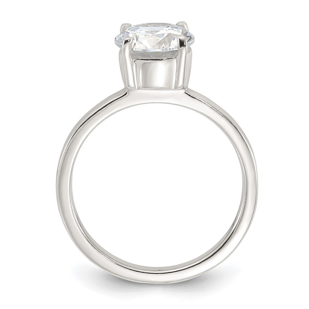 Sterling Silver Polished CZ Ring - Product Photo