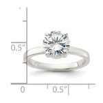 Sterling Silver Polished CZ Ring - Product Photo