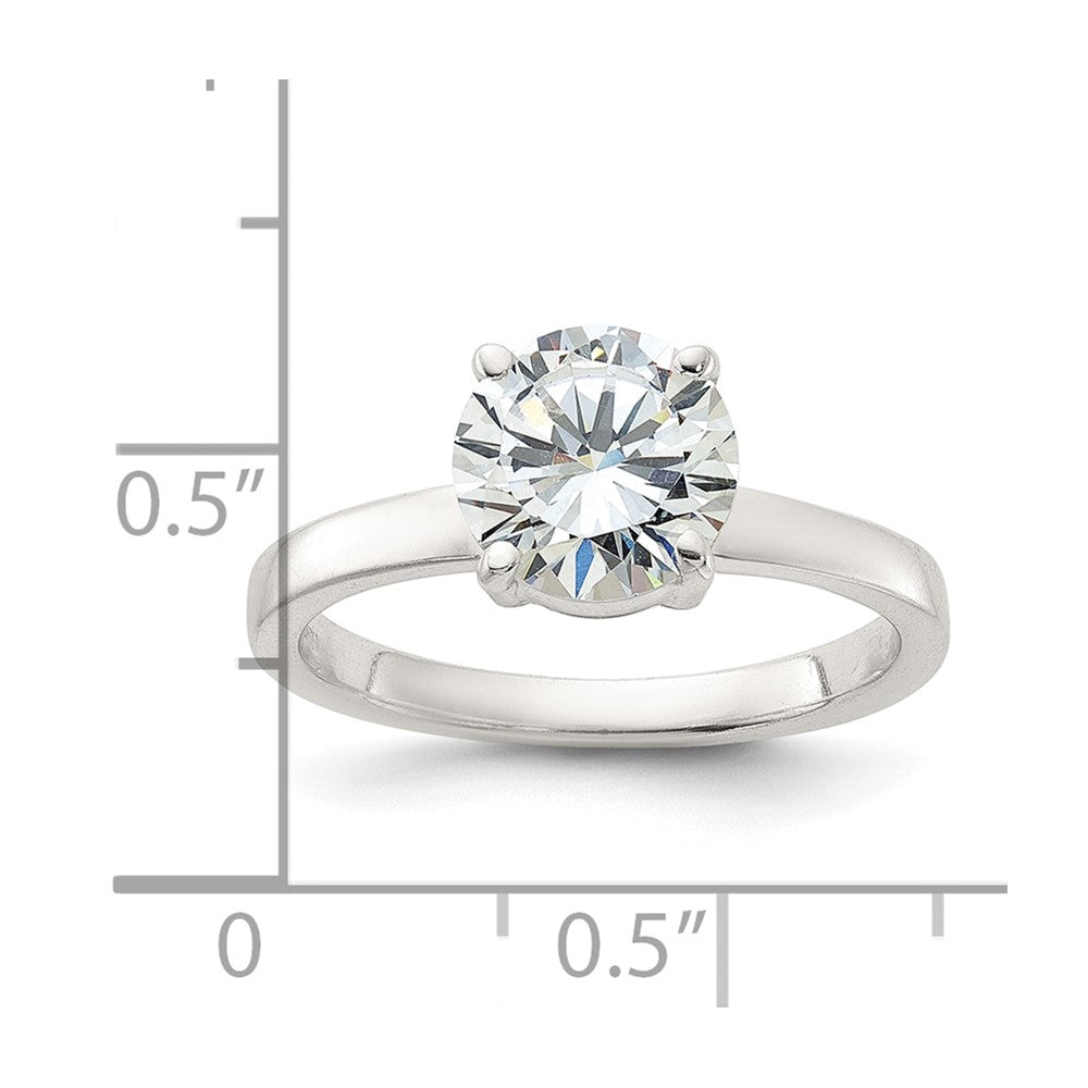 Sterling Silver Polished CZ Ring - Product Photo