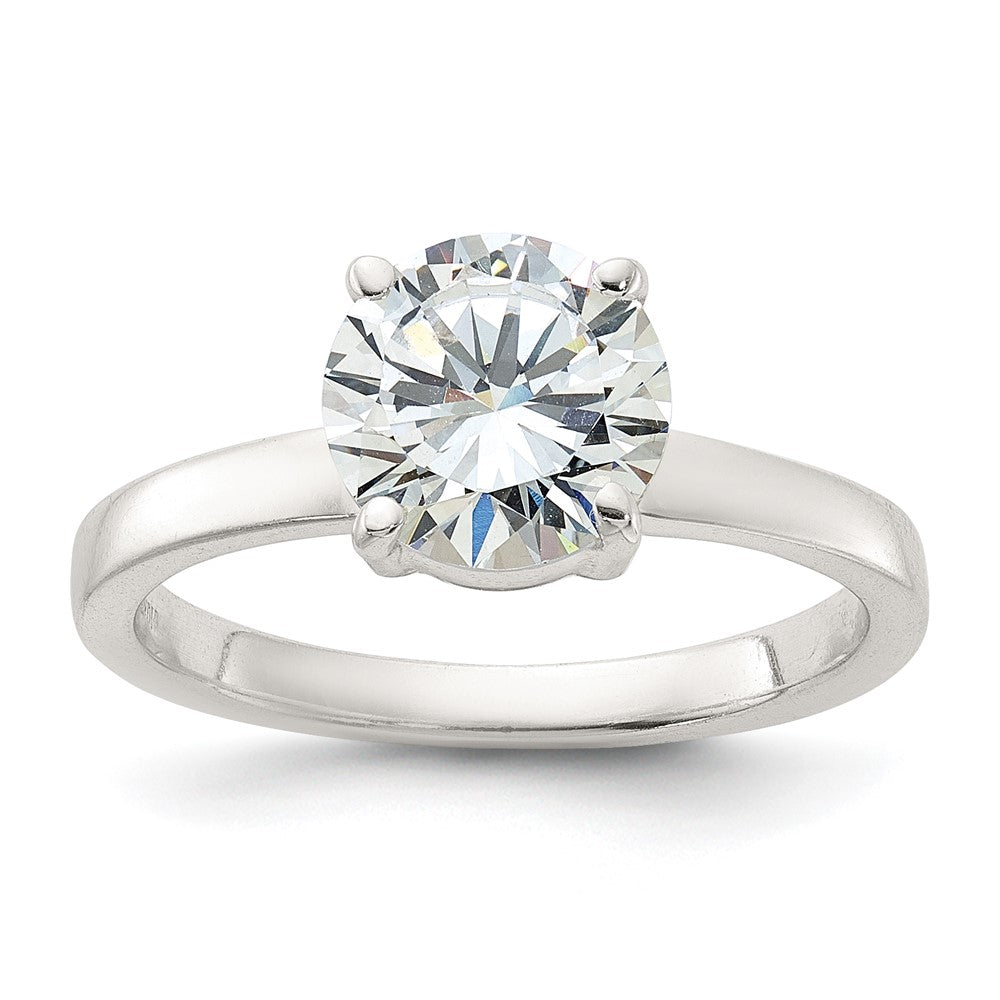 Sterling Silver Polished CZ Ring - Product Photo