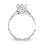 Sterling Silver Polished CZ Ring - Product Photo