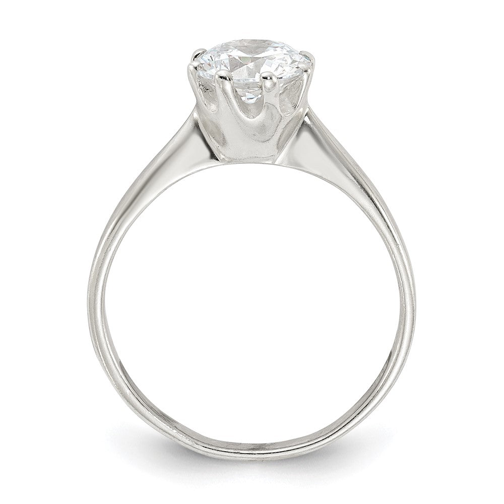 Sterling Silver Polished CZ Ring - Product Photo