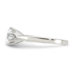 Sterling Silver Polished CZ Ring - Product Photo