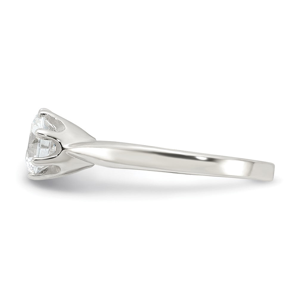 Sterling Silver Polished CZ Ring - Product Photo