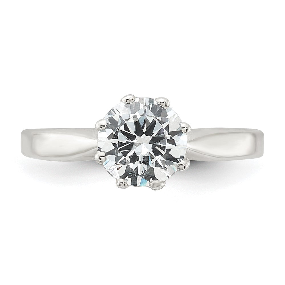 Sterling Silver Polished CZ Ring - Product Photo