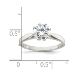 Sterling Silver Polished CZ Ring - Product Photo