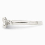 Sterling Silver Rhodium-plated Polished Butterfly Children's Ring - Product Photo