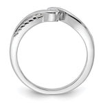 Sterling Silver Rhodium-plated & CZ Ring - Product Photo