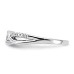 Sterling Silver Rhodium-plated & CZ Ring - Product Photo