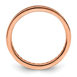 Sterling Silver Polished Rose-tone Channel Set CZ Band - Product Photo