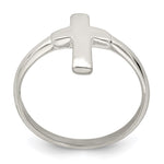 Sterling Silver Solid Cross Ring - Product Photo