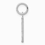 Sterling Silver Rhodium-plated Diamond-cut 
