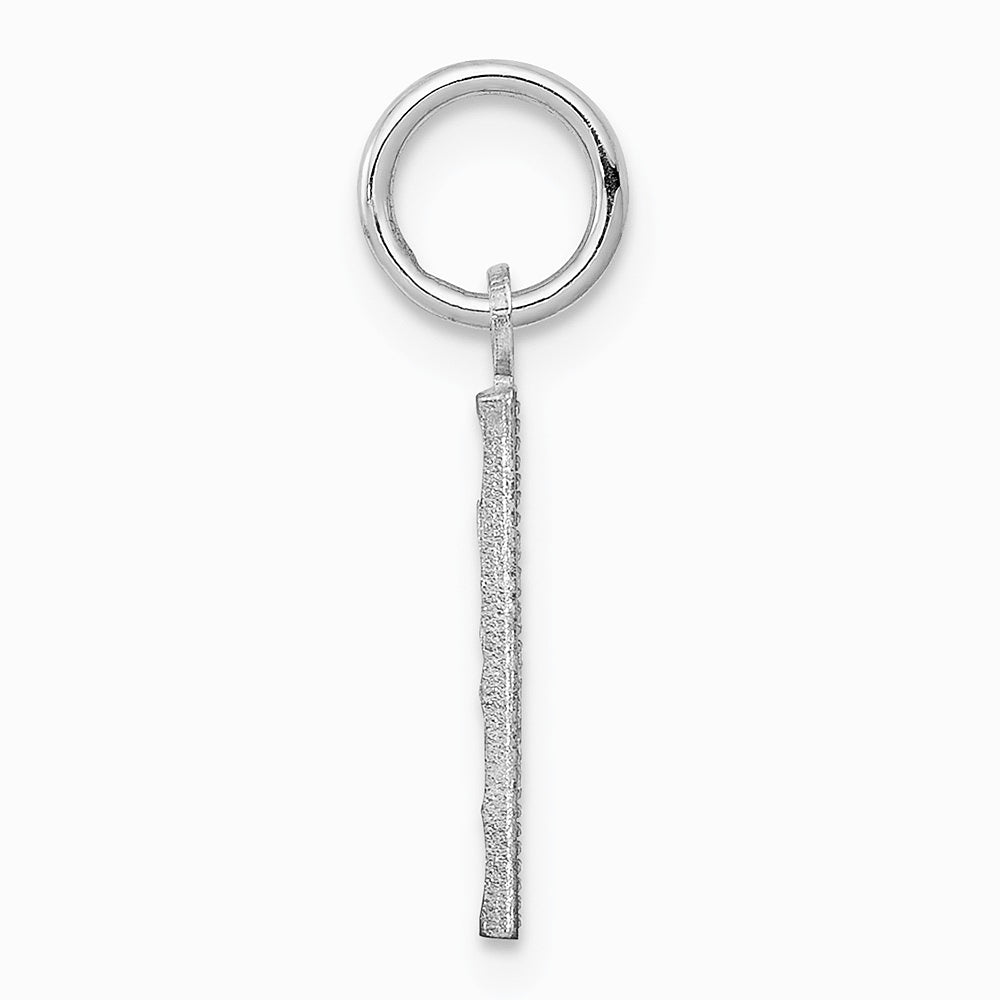 Sterling Silver Rhodium-plated Diamond-cut 