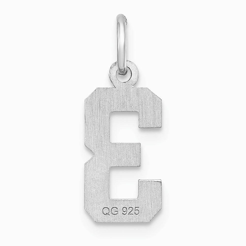 Sterling Silver Rhodium-plated Diamond-cut 