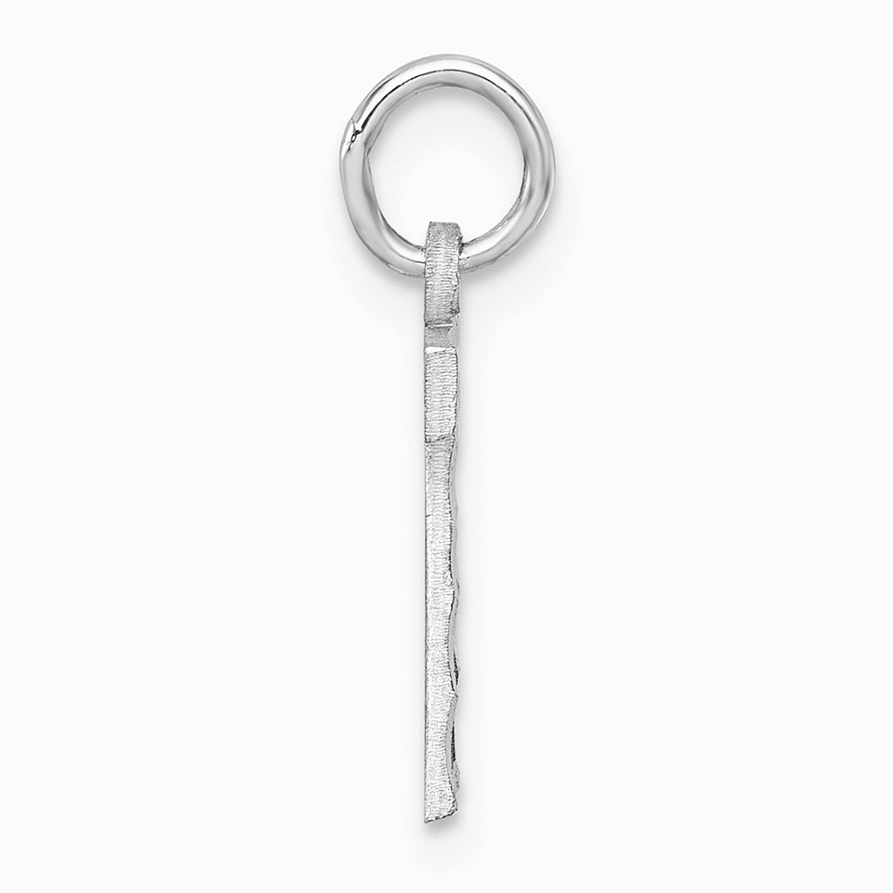 Sterling Silver Rhodium-plated Diamond-cut 