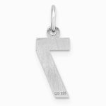 Sterling Silver Rhodium-plated Diamond-cut 