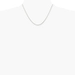 Sterling Silver Rhodium-plated 1.25mm Round Spiga Chain Necklace 14"-30" - Product Photo