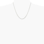 Sterling Silver Rhodium-plated 1.25mm Round Spiga Chain Necklace 14"-30" - Product Photo