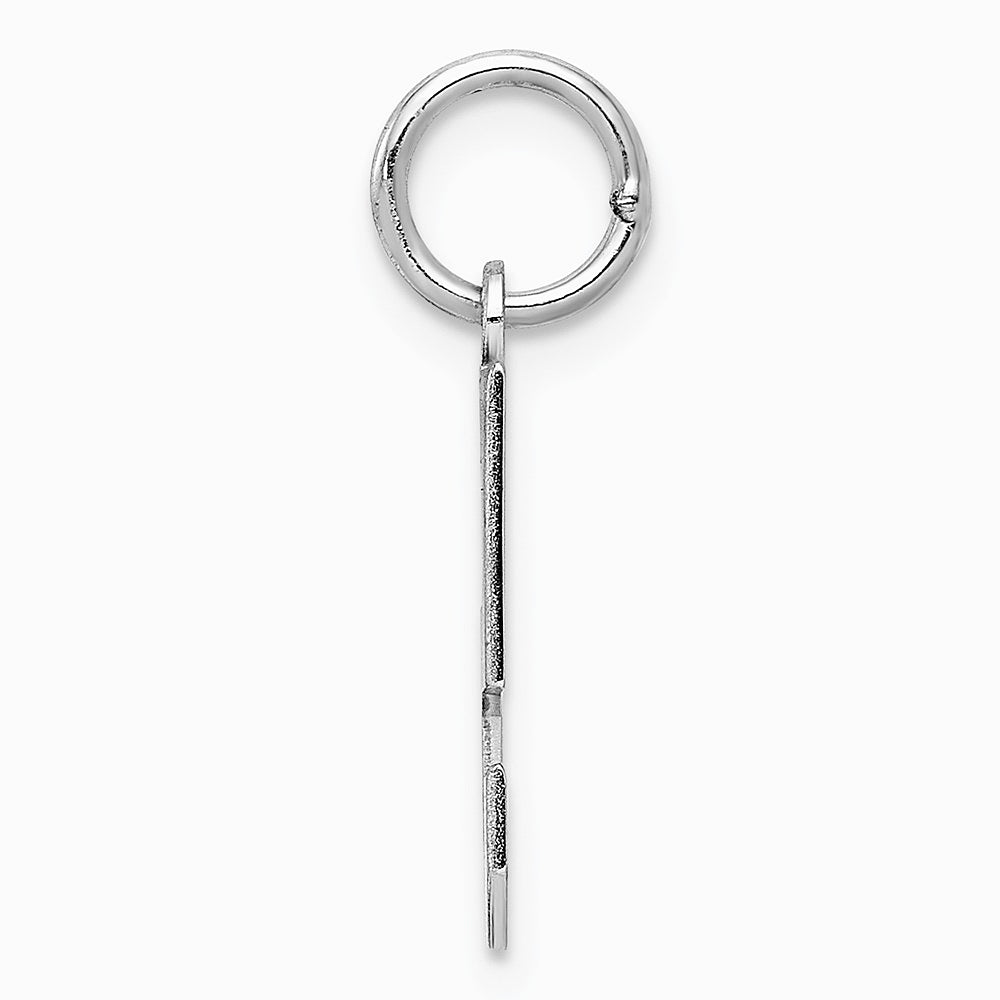 Sterling Silver/Rhodium-plated Polished Number 5 Charm - Product Photo