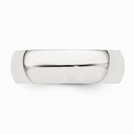 Sterling Silver 6mm Half-Round Size 10 Band - Product Photo
