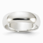 Sterling Silver 6mm Half-Round Size 10 Band - Product Photo