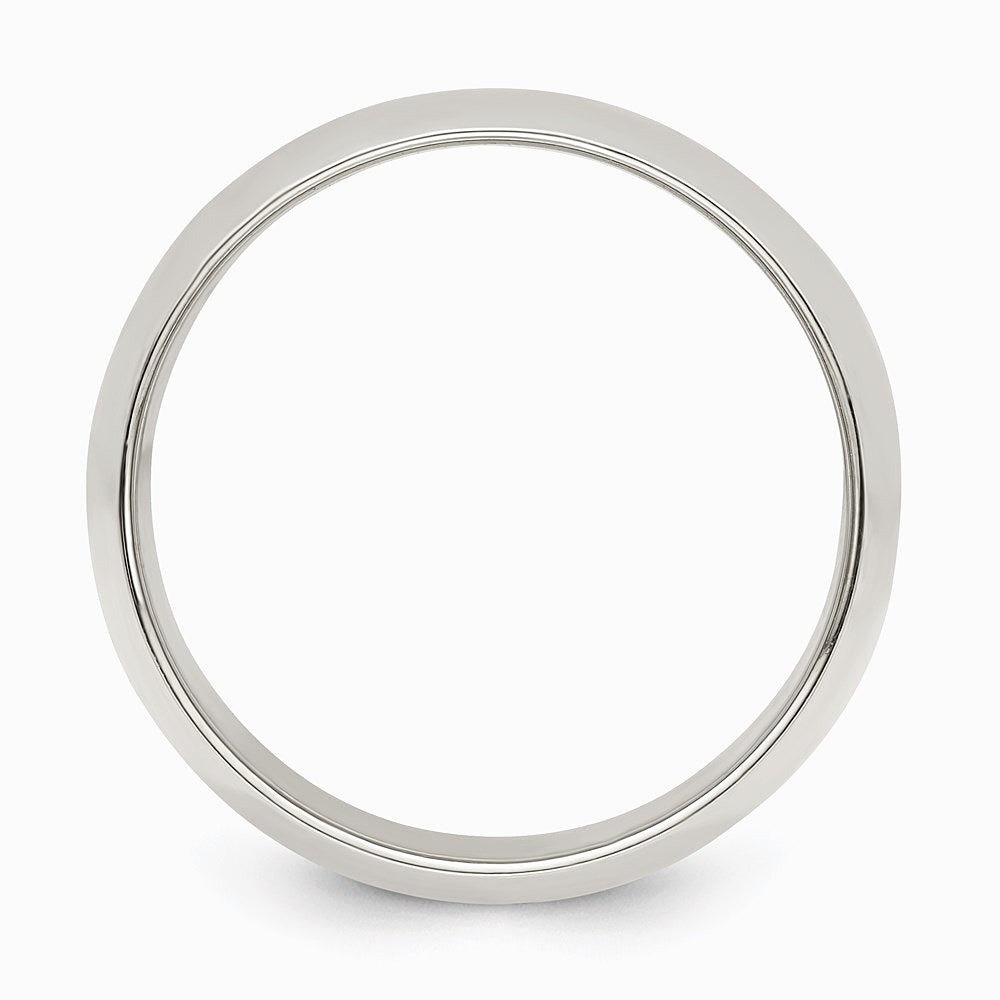 Sterling Silver 10mm Half Round Size 10 Band - Product Photo
