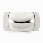 Sterling Silver 10mm Half Round Size 10 Band - Product Photo