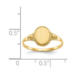 14k Childs Fancy Signet Ring - Product Photo