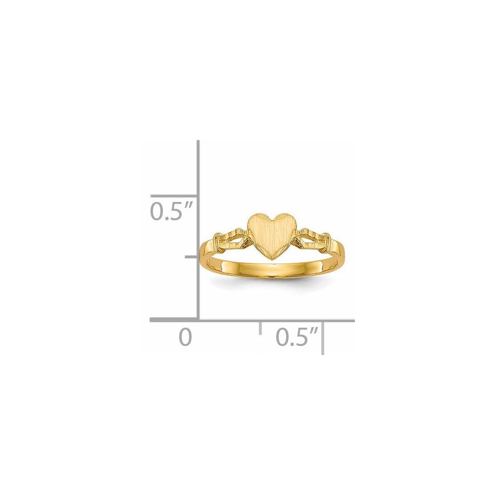 14k Children's Heart Ring - Product Photo
