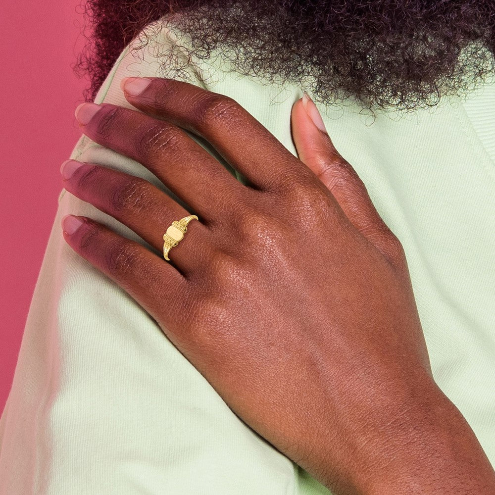 14k Childs Signet Ring - Product Photo