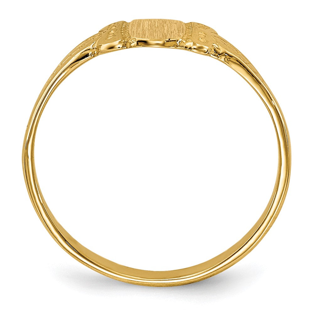 14k Childs Signet Ring - Product Photo