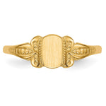 14k Childs Signet Ring - Product Photo
