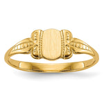 14k Childs Signet Ring - Product Photo