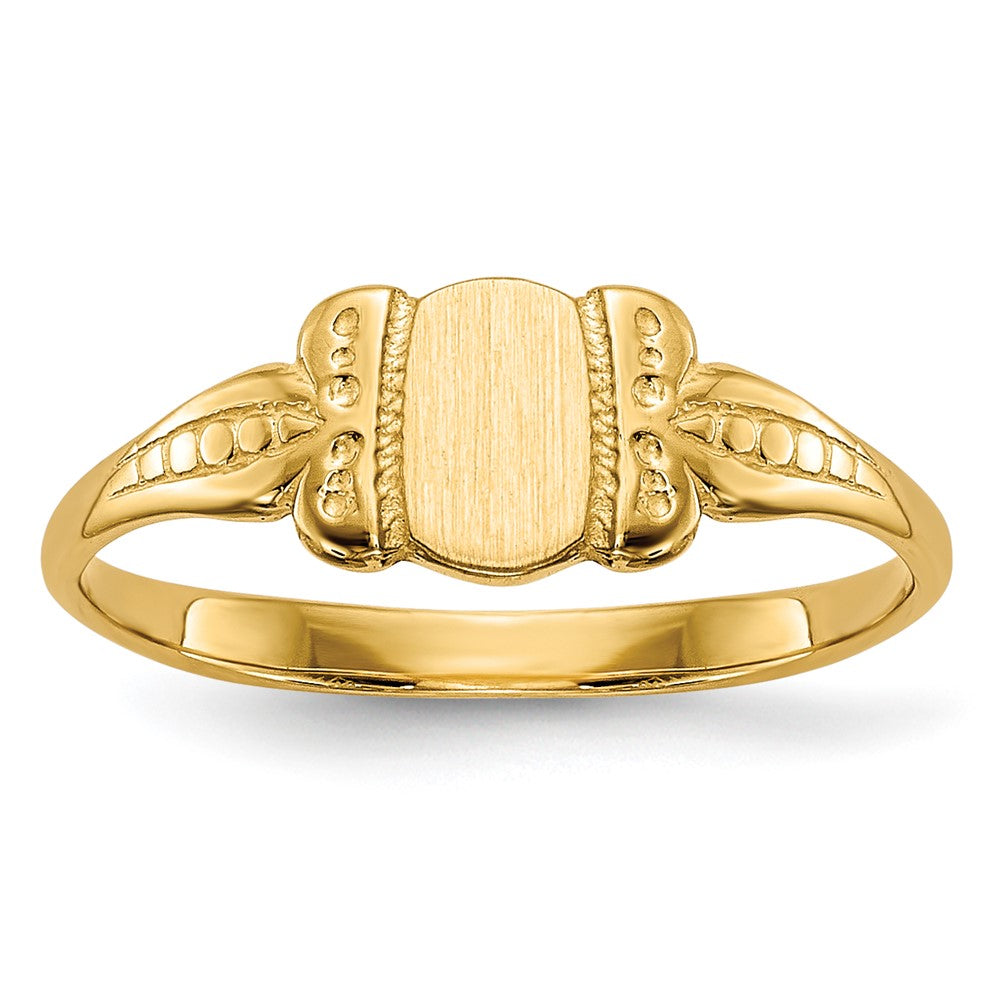 14k Childs Signet Ring - Product Photo