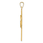 14k Cross w/St Anthony Medal Pendant - Product Photo