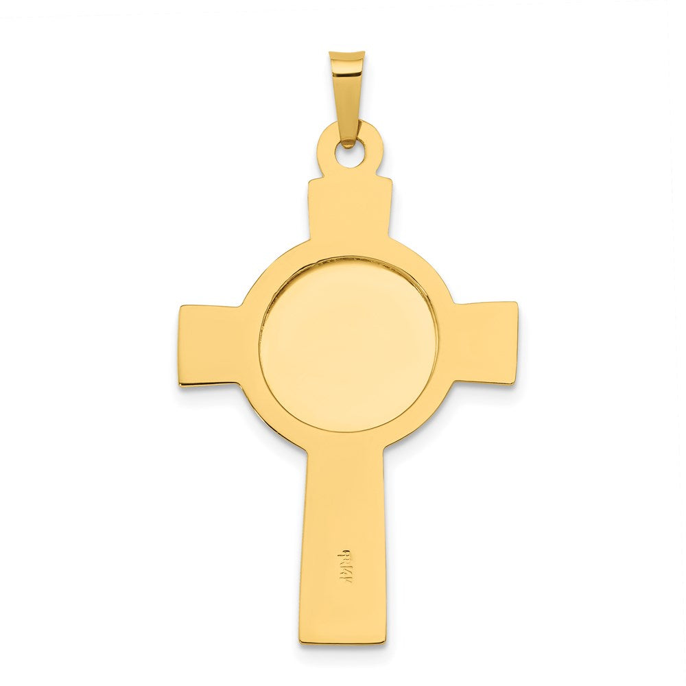 14k Cross w/St Anthony Medal Pendant - Product Photo