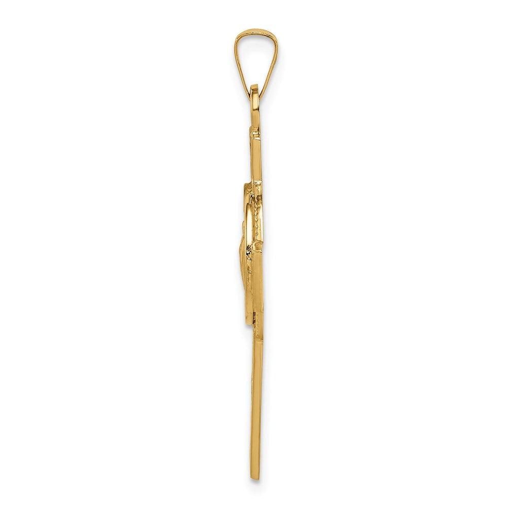 14k Cross w/St. Jude Medal Pendant - Product Photo