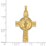 14k Cross w/St. Jude Medal Pendant - Product Photo