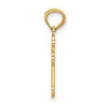 14k Small Budded Cross Charm - Product Photo