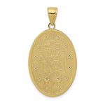 10K / 14K Yellow Gold Miraculous Medal Pendant - Product Photo